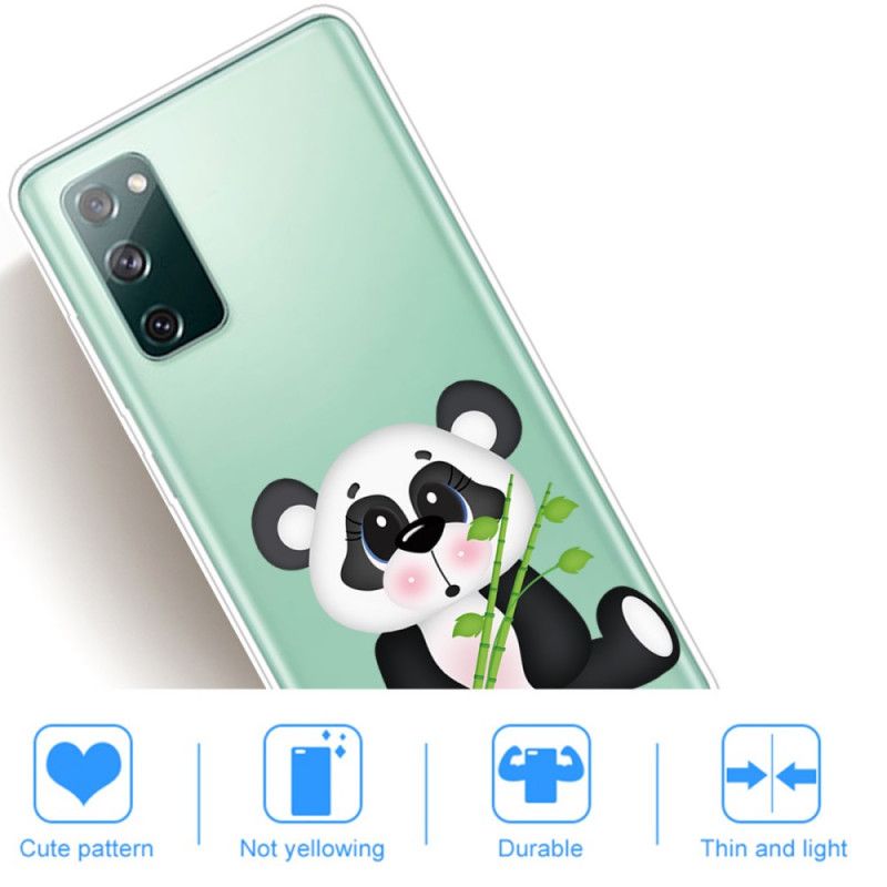 Futerały Samsung Galaxy S20 FE Etui na Telefon Przezroczysta Smutna Panda