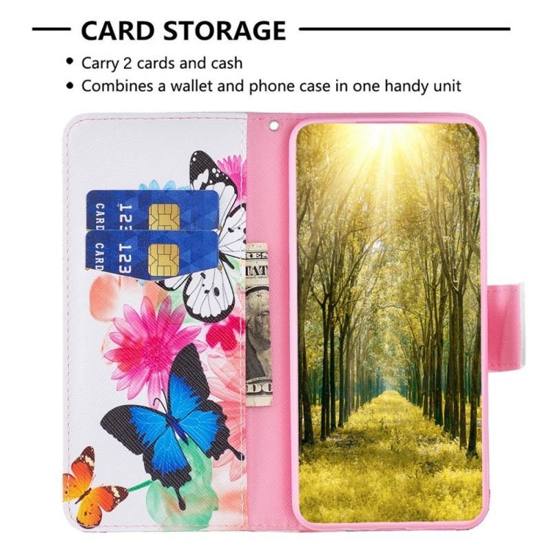 Etui Folio Do Oppo A98 5g Dwa Motyle