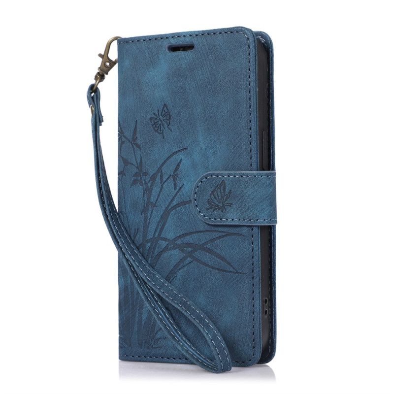 Etui Folio Do Oppo A98 5g Orchidee I Motyle