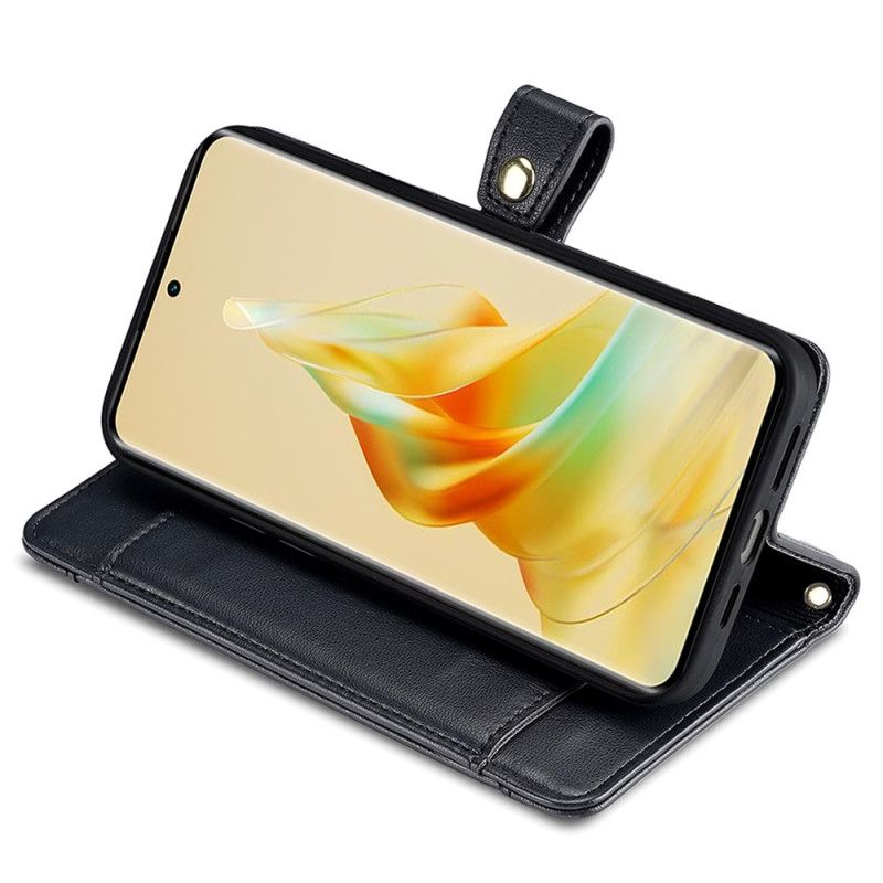 Etui Folio Do Oppo A98 5g Portfel Z Paskiem I Paskiem Na Ramię