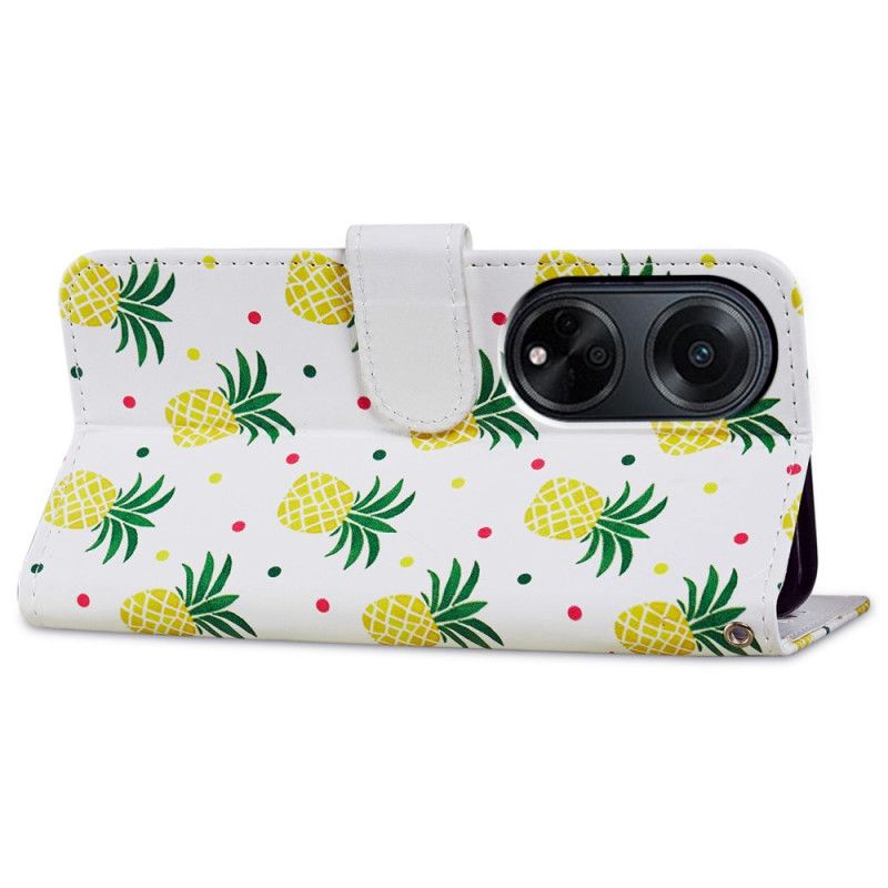 Etui Folio Oppo A98 5g Ananas Z Paskiem