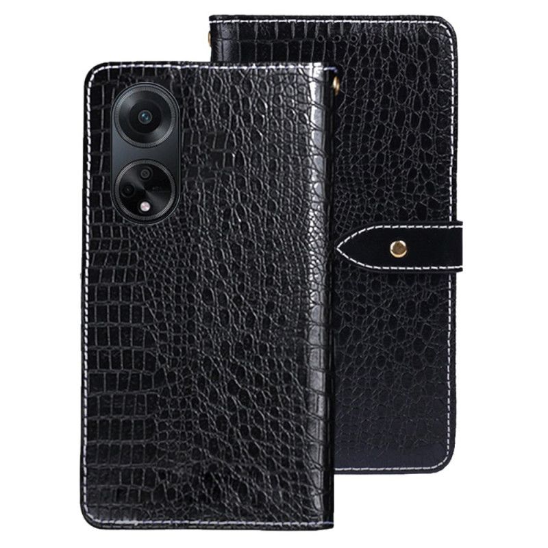 Etui Folio Oppo A98 5g Krokodyl Idewei Etui Ochronne