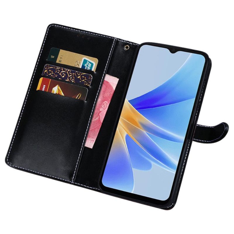 Etui Folio Oppo A98 5g Krokodyl Idewei Etui Ochronne