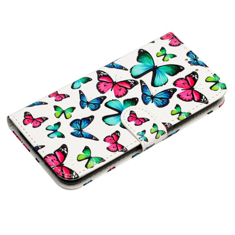 Etui Folio Oppo A98 5g Motyle Z Paskiem