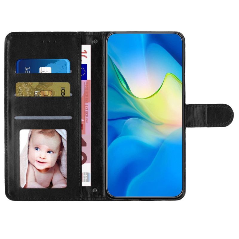 Etui Folio Oppo A98 5g Pikowane Etui Ochronne