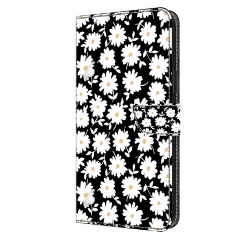 Etui Folio Oppo A98 5g Stokrotki Etui Ochronne