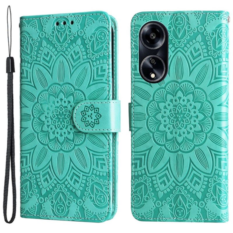 Etui Folio Oppo A98 5g Wzór Słonecznika