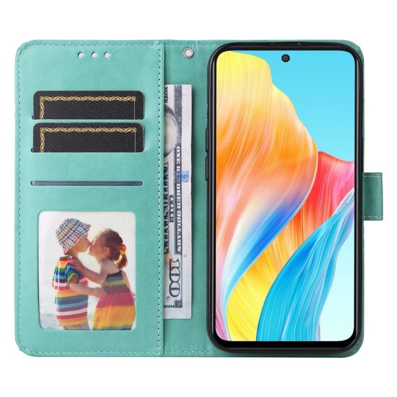 Etui Folio Oppo A98 5g Wzór Słonecznika