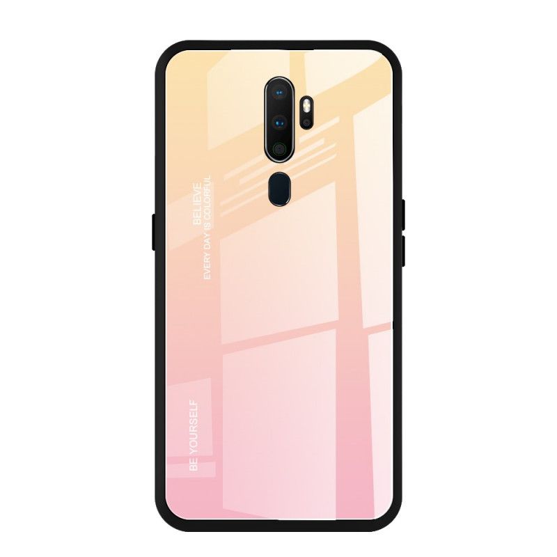 Etui Oppo A9 2020 Zielony Czerwony Kolor Ocynkowany Etui Ochronne