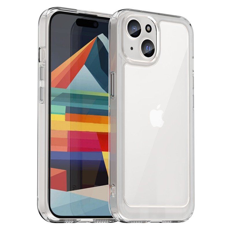 Etui do iPhone 15 Przezroczyste Silikonowe Krawędzie