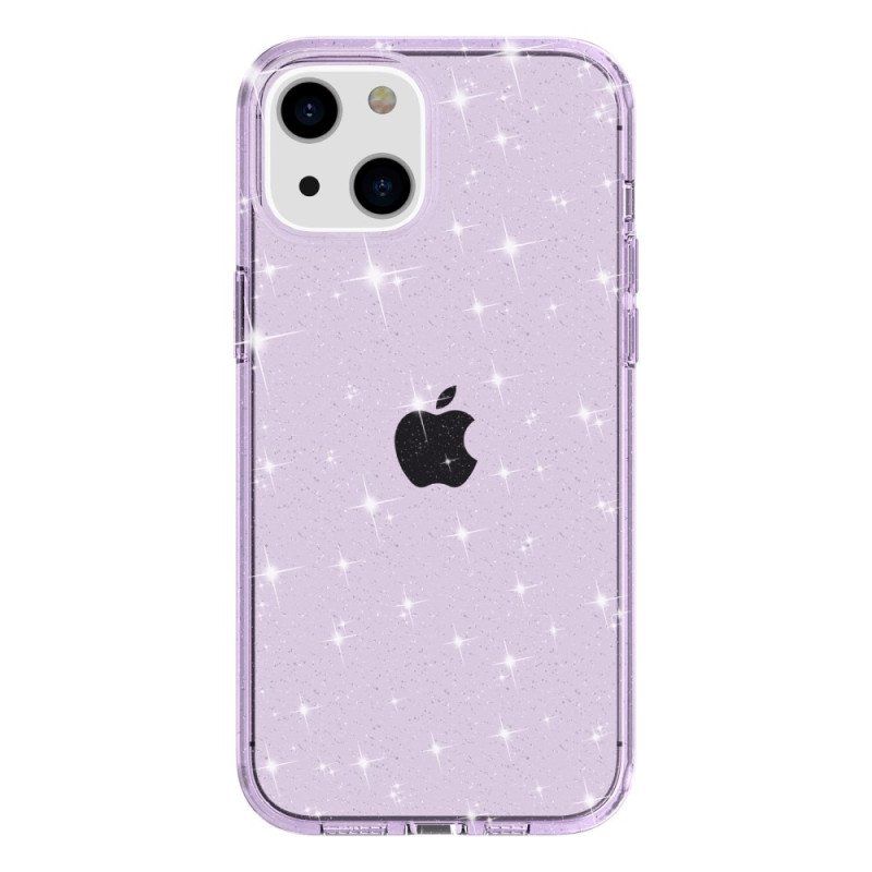 Etui do iPhone 15 Przezroczysty Brokat