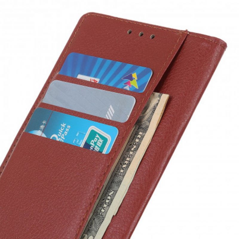 Etui Folio Do Motorola Edge 20 Lite Tradycyjne Liczi Sztuczna Skóra