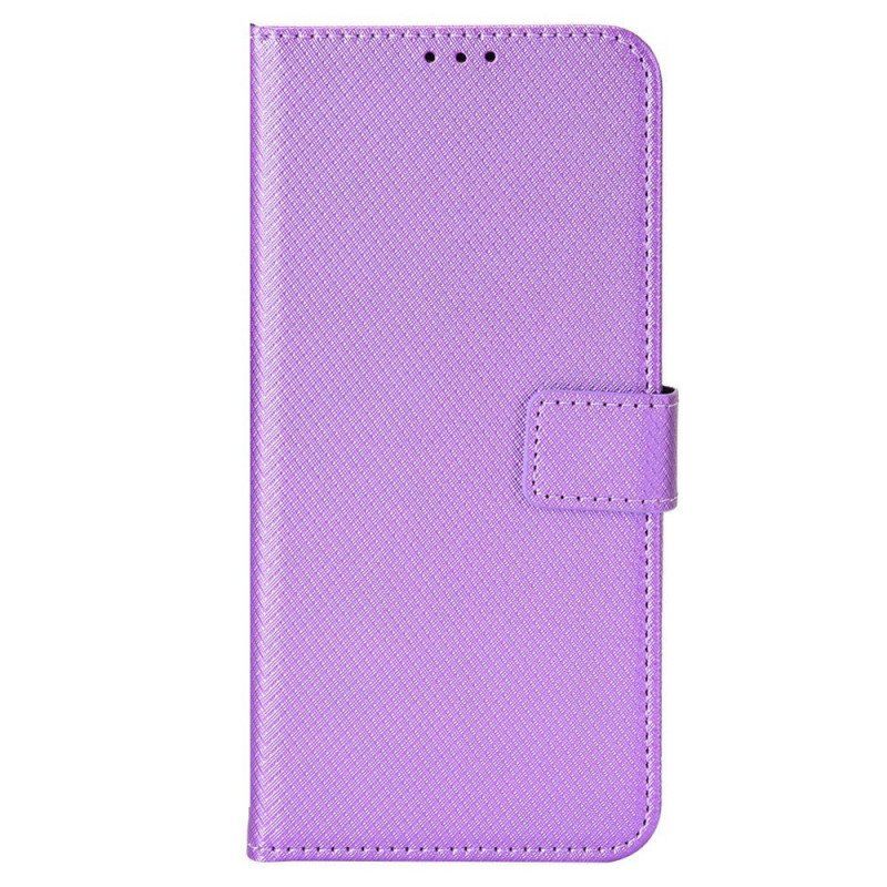 Etui Folio do Oppo Reno 8 z Łańcuch Stylowa Sztuczna Skóra Z Paskami