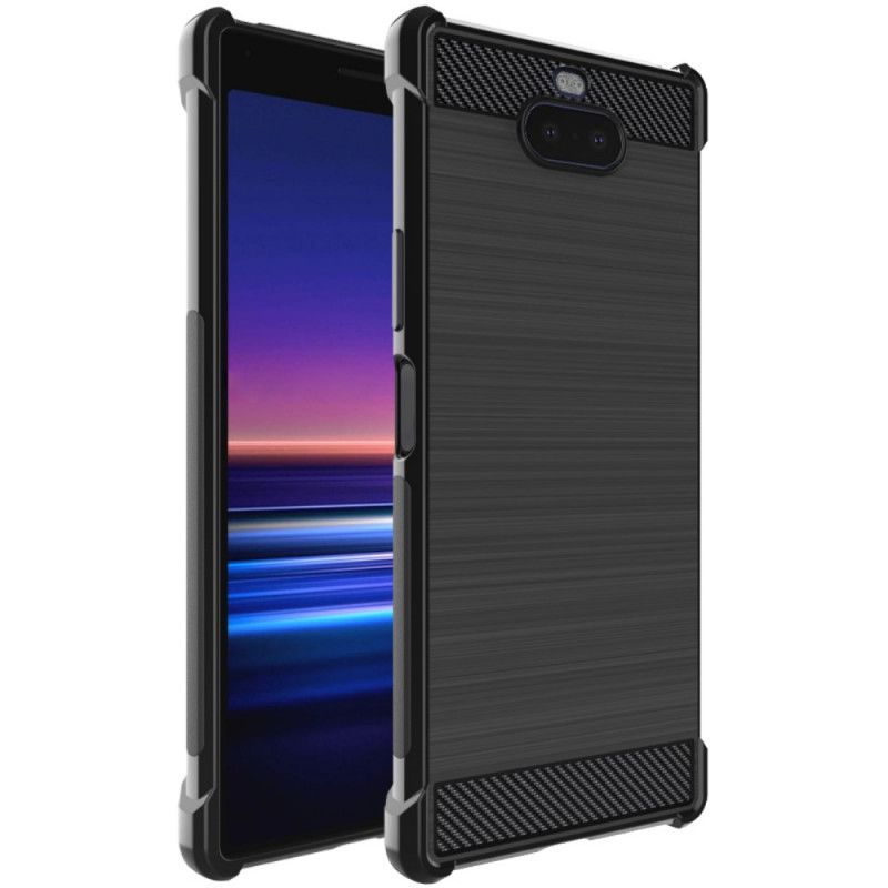 Futerały Sony Xperia 8 Etui na Telefon Szczotkowane Włókno Węglowe Imak