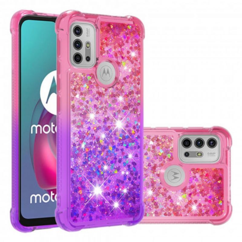 Etui Do Moto G30 / G10 Brokatowe Kolory