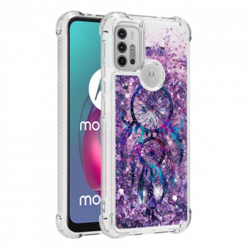 Etui Do Moto G30 / G10 Brokatowy Łapacz Snów