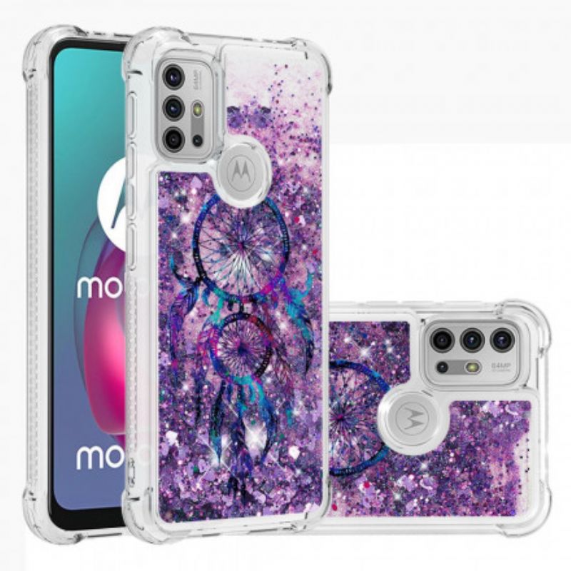 Etui Do Moto G30 / G10 Brokatowy Łapacz Snów