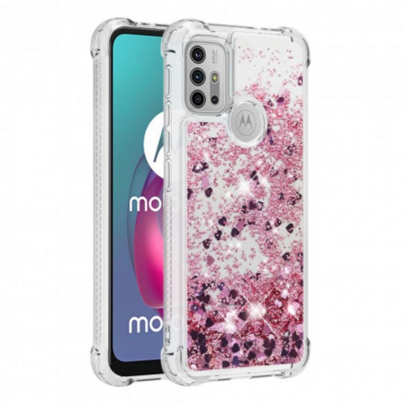 Etui Do Moto G30 / G10 Pragnienia Cekiny