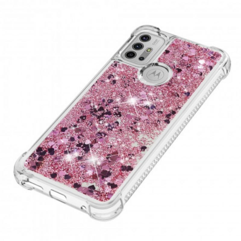 Etui Do Moto G30 / G10 Pragnienia Cekiny