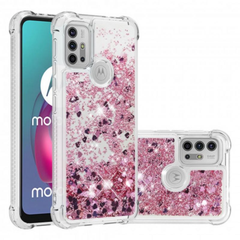 Etui Do Moto G30 / G10 Pragnienia Cekiny