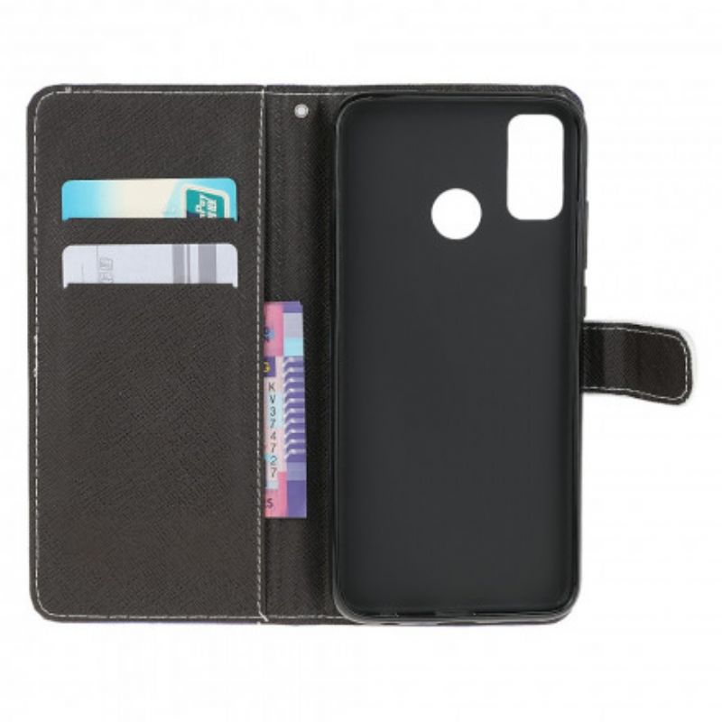 Etui Folio Moto G30 / G10 CZarne Pasiaste Oczy Kota