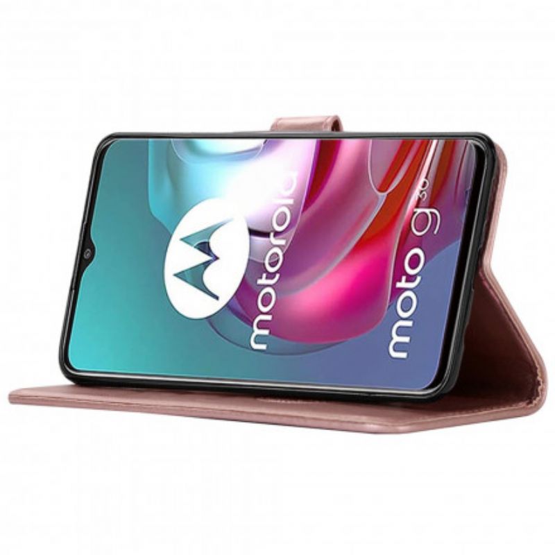 Etui Folio Moto G30 / G10 Marzycielska Sowa Etui Ochronne