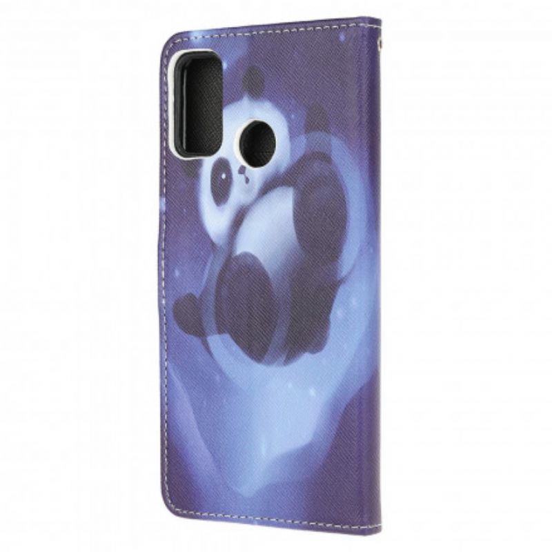 Etui Folio Moto G30 / G10 Panda Space Strappy