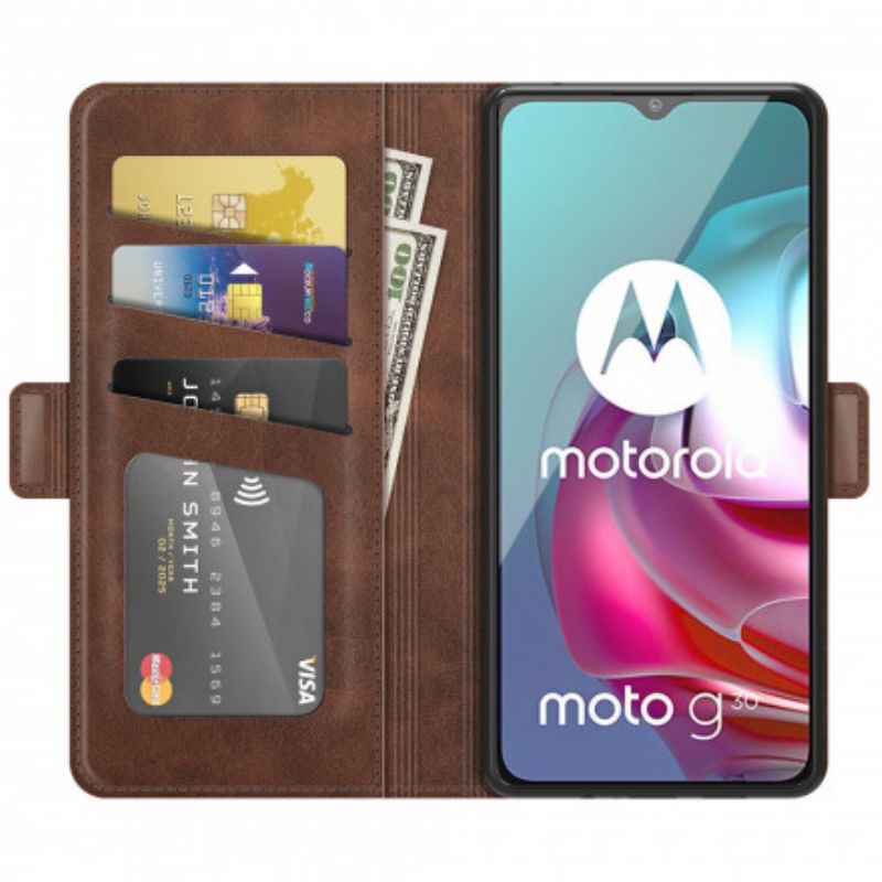 Etui Folio Moto G30 / G10 Podwójna Klapa