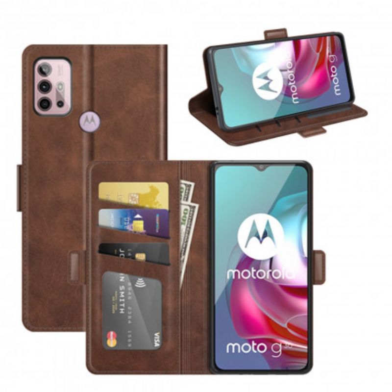 Etui Folio Moto G30 / G10 Podwójna Klapa