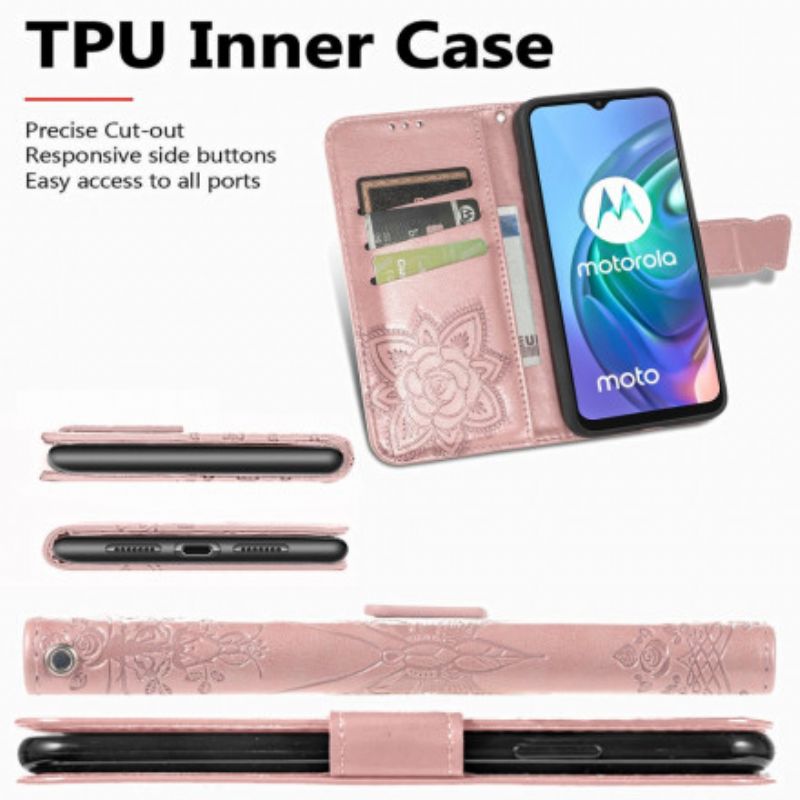 Etui Folio Moto G30 / G10 Połowa Motyla Etui Ochronne