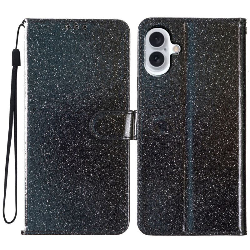 Etui Folio Do iPhone 16 Cekiny Z Paskami