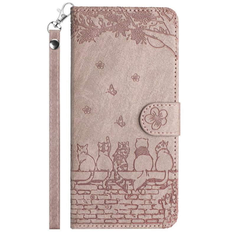 Etui Folio Do iPhone 16 Koty W Stringach