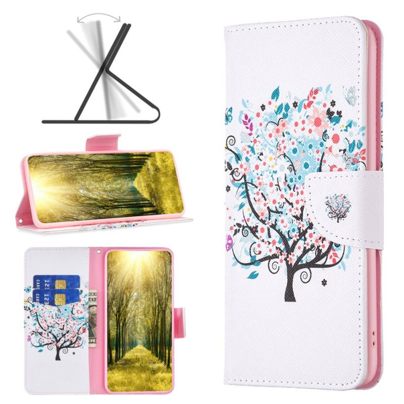 Etui Folio Do iPhone 16 Kwitnące Drzewo