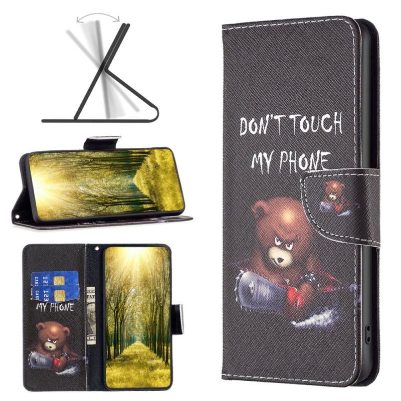 Etui Folio Do iPhone 16 Niebezpieczny Niedźwiedź