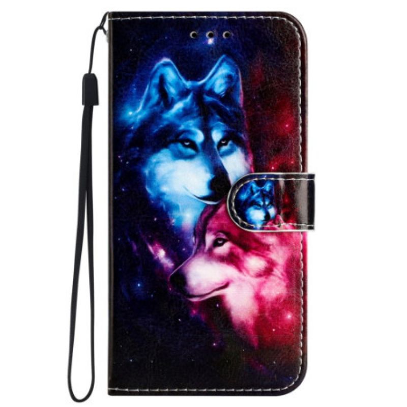 Etui Folio Do iPhone 16 Para Rzemieślniczych Wilków