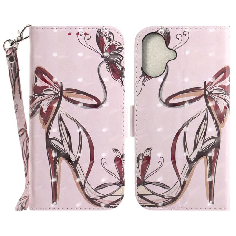 Etui Folio Do iPhone 16 Pompka Z Paskiem