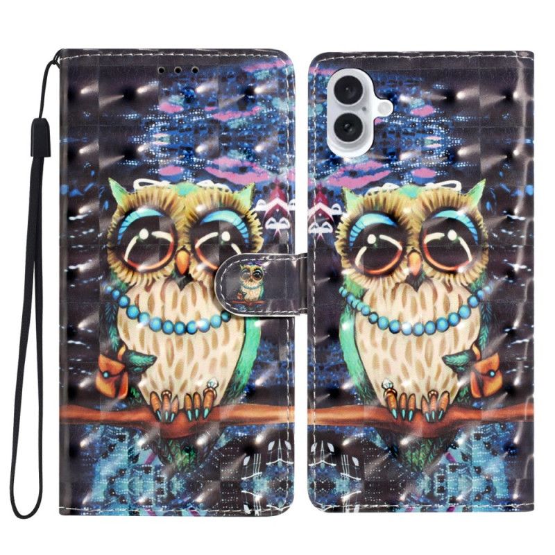 Etui Folio Do iPhone 16 Stringi Sowa