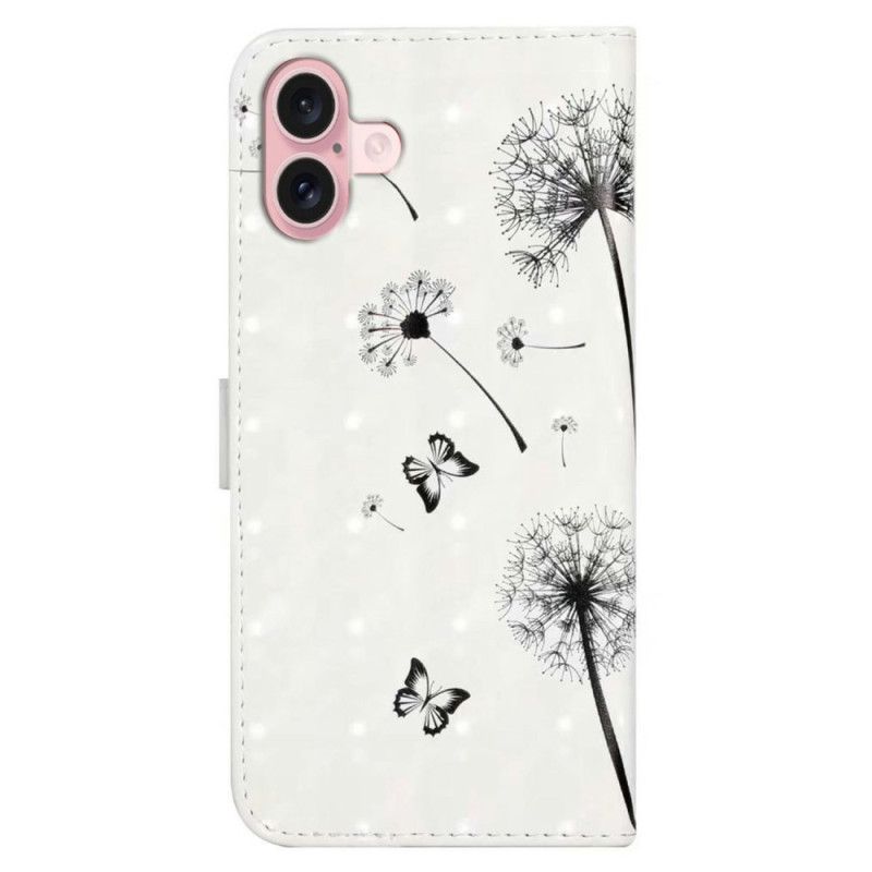 Etui Folio iPhone 16 Dzieci I Mniszek Lekarski Etui Ochronne