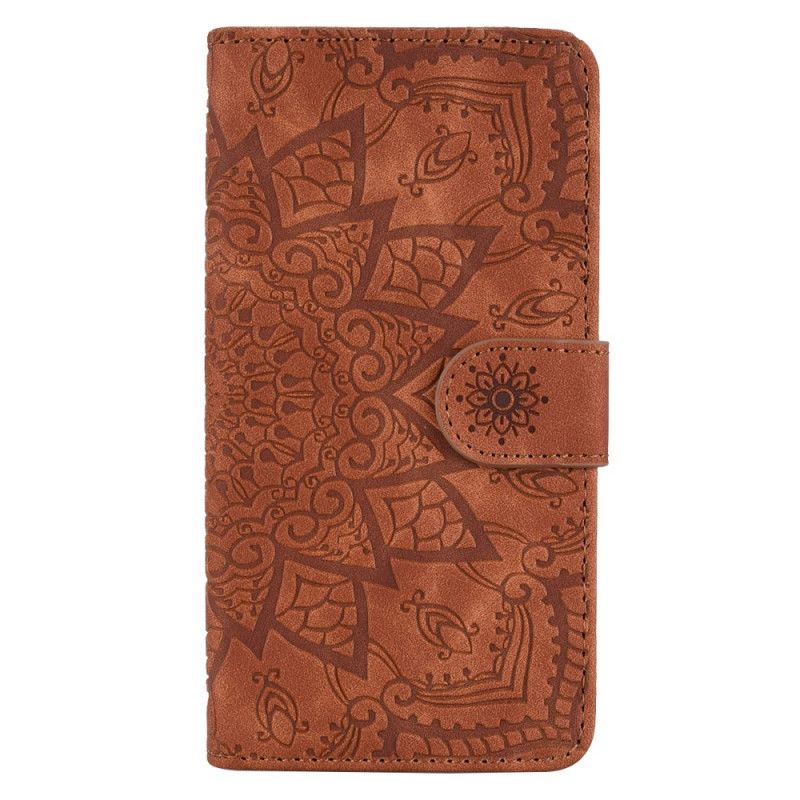 Etui Folio iPhone 16 Efekt Zamszu Mandali Etui Ochronne