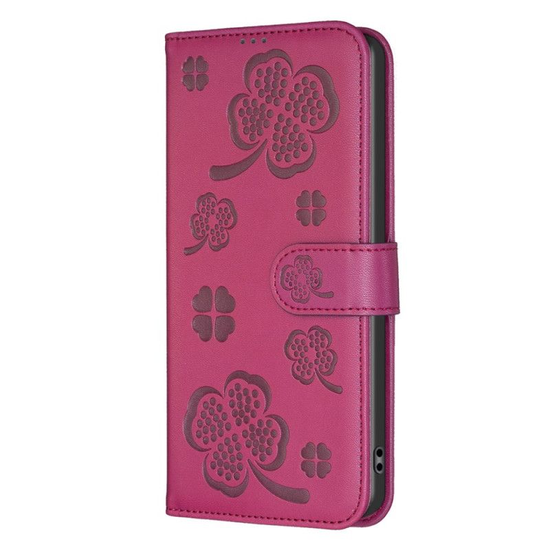 Etui Folio iPhone 16 Koniczyny Etui Ochronne