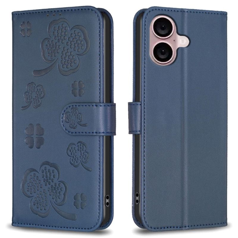 Etui Folio iPhone 16 Koniczyny Etui Ochronne