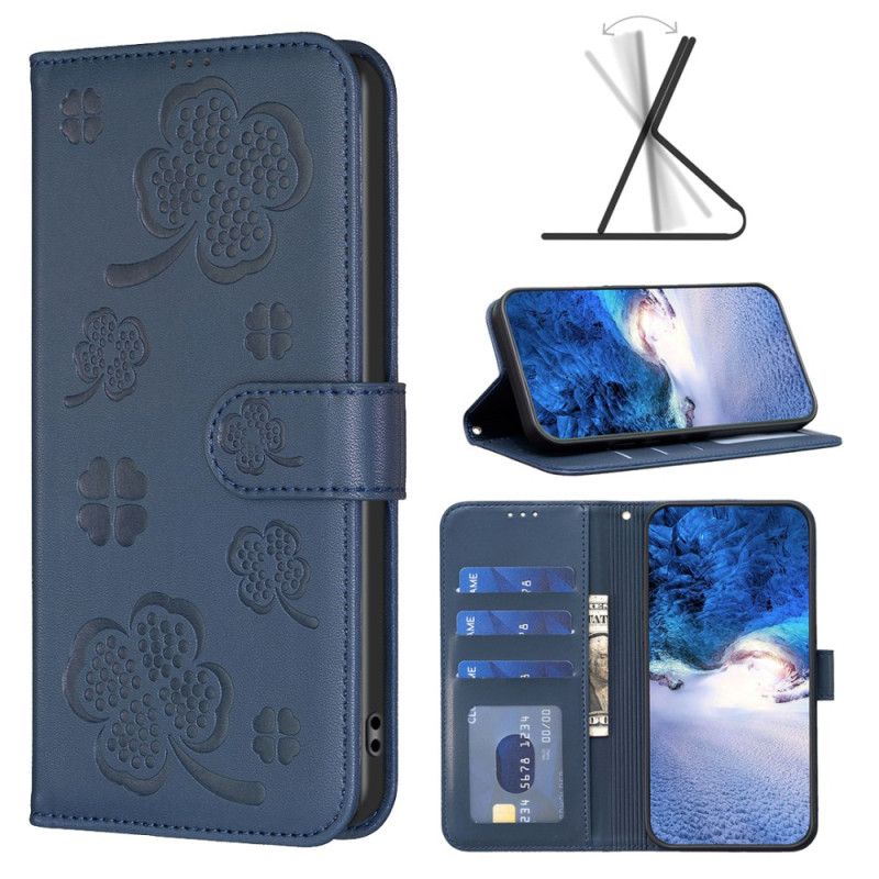 Etui Folio iPhone 16 Koniczyny Etui Ochronne