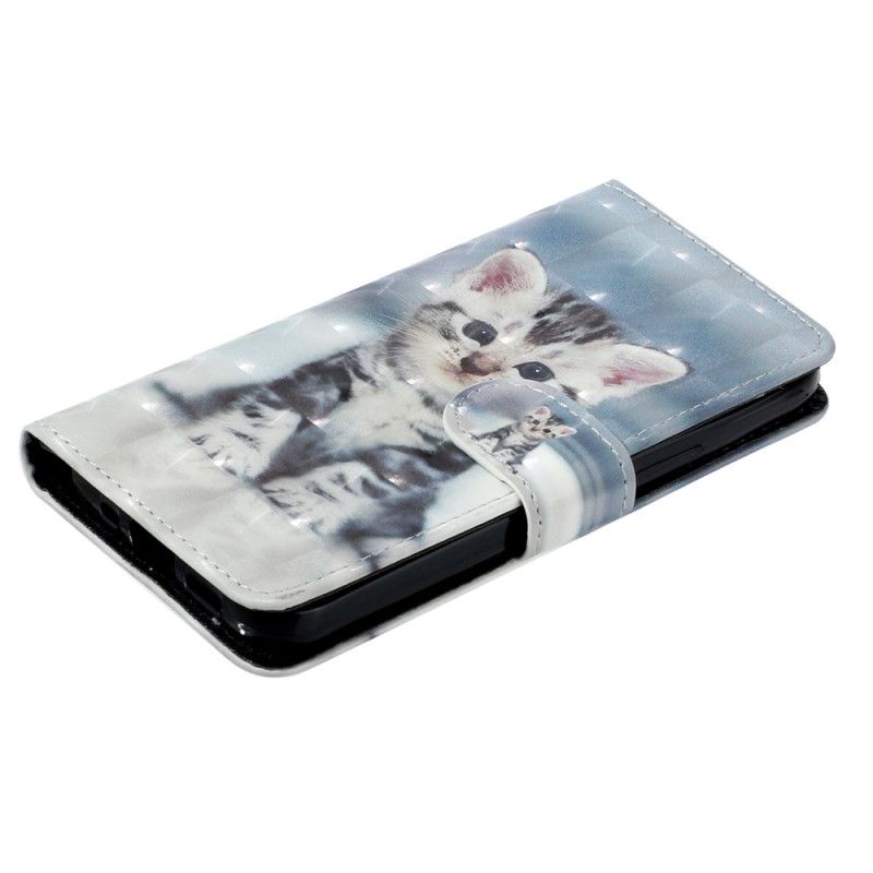 Etui Folio iPhone 16 Kotek Z Paskiem Etui Ochronne