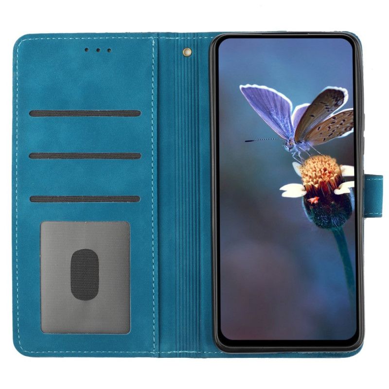 Etui Folio iPhone 16 Kwiatowy Wzór Z Paskiem