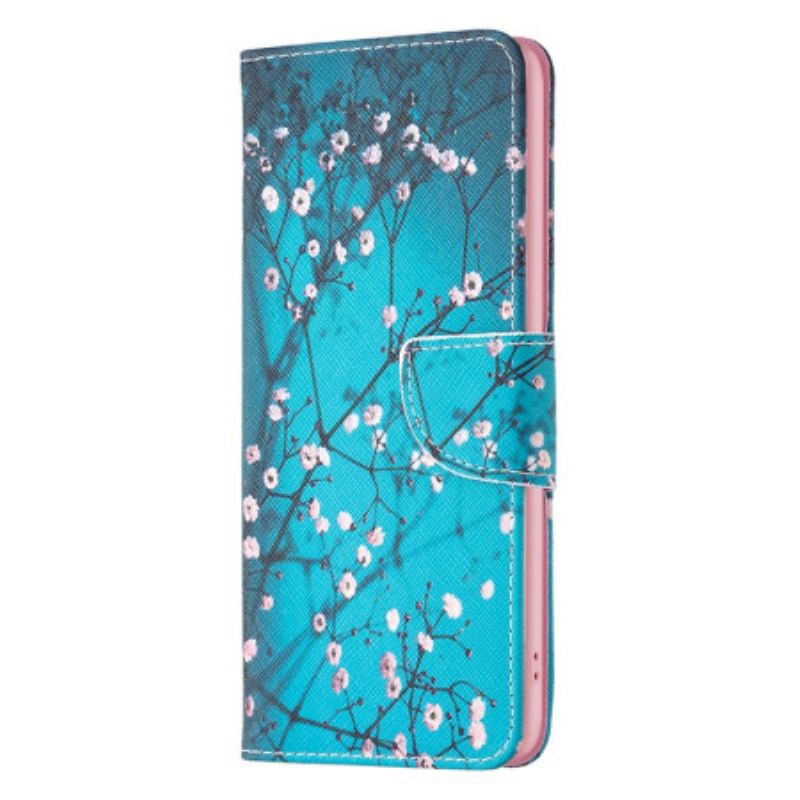 Etui Folio iPhone 16 Kwiaty Śliwy