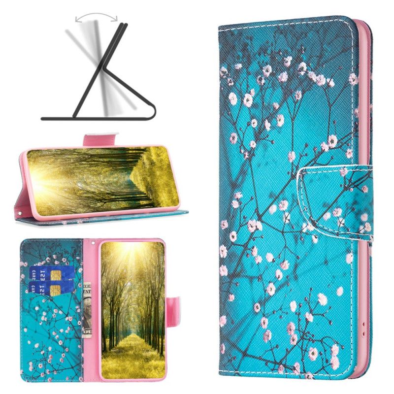 Etui Folio iPhone 16 Kwiaty Śliwy