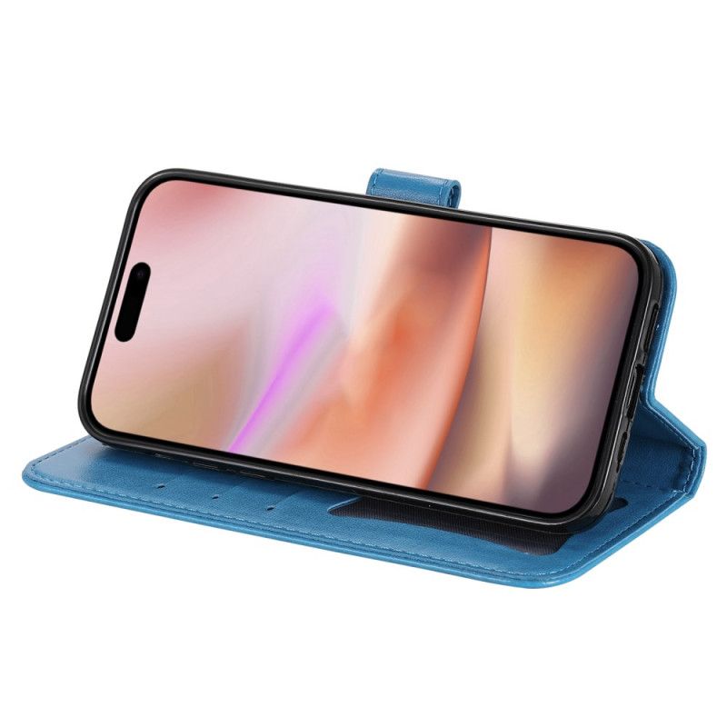 Etui Folio iPhone 16 Nadruk Mandali Z Paskiem