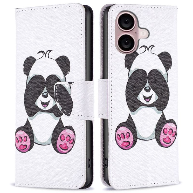 Etui Folio iPhone 16 Panda