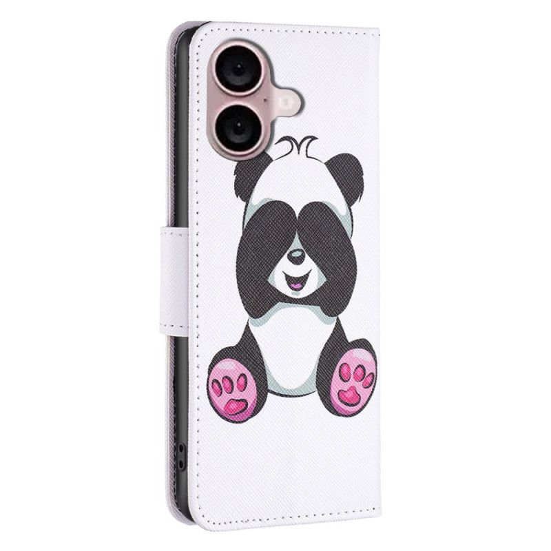 Etui Folio iPhone 16 Panda