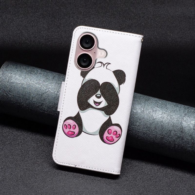 Etui Folio iPhone 16 Panda